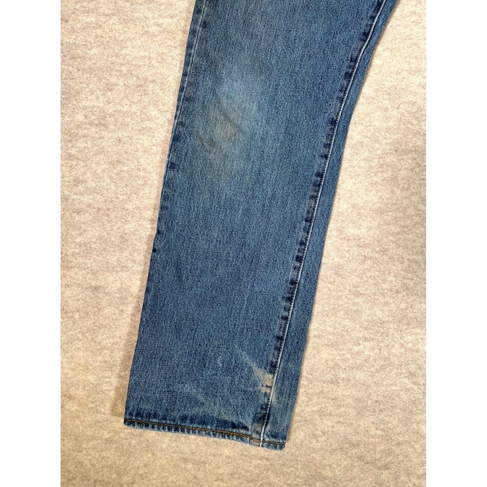 Levi's 501 Authentic Original Fit Jeans Mens 32x30 Blue Denim Cotton Button‎ Fly - Picture 2 of 16